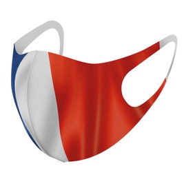 Sumakore 001184 Design Mask, Set of 2, Polyester, Washable, Cloth Mask, Unisex, Unique, Others, French Flag