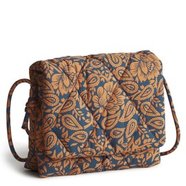 Vera Bradley Featherweight Baird Hipster Crossbody Bag, Lotus Montage Roasted Pecan