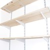 PRIOstahl 2 x wall rails for shelf brackets, 2-row, 1500