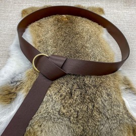 joymiao Medieval Belt Viking Belt for Men Renaissance Accessories Leather Ring Knight Belt Ren Faire Belt Cosplay Accessories