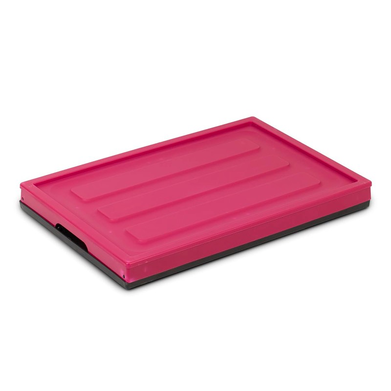 Glad Collapsible Storage Bin with Lid - 48L Foldable Plastic