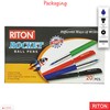 RITON Rocket 20 x 0.6mm Fine Tip BLUE Ball Pens