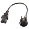 CablesOnline, 2-Pack 1ft Right-Angle NEMA 5-15P to IEC C13 Short