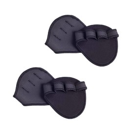 Yimluofa 4 Pcs Grip Pads Professional Gym Grips Barbell Hand Pads 4 Finger Loop Non-Slip Lifting Gloves for Pull-Ups Gymnastics Rowing Men Women