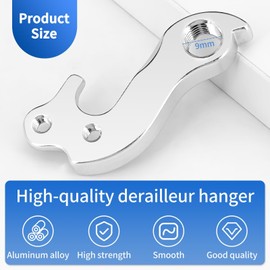 Rear Derailleur Hanger for Cube Bicycle GH-085 - Bicycle Rear Derailleur Hanger for Bicycles, Derailleur Hanger, Bicycle Suspension Gear Hook with 2 M4 Screws, Replacement for MTB/Road Bike