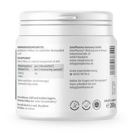 ZeinPharma D-Ribose Pulver 200g (Monatspackung) fördert die Bildung von ATP , 200 g