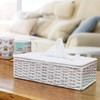 ARPAN Eco-Friendly White Paper Rope Rectangular Tissue Holder Box -