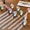 Zellykool Washi Tape Set 10 Rolls, Embroidery Patterns Decorative Paper
