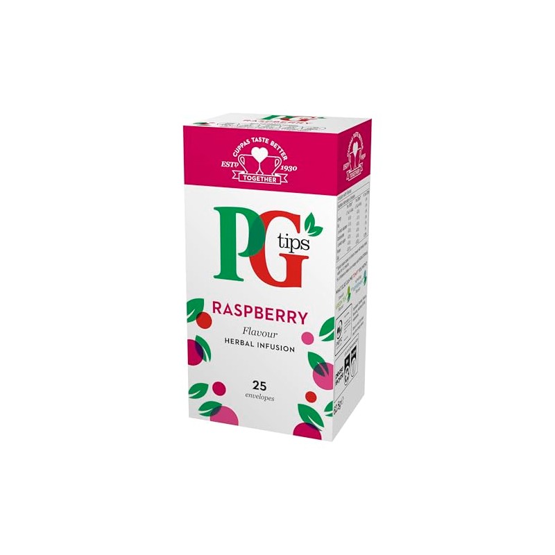 PG Tips Raspberry Tea Envelops (Pack 25)