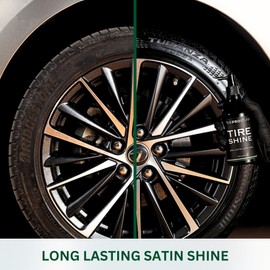 The Pro Stuff® Tire Shine - Satin Tire Dressing for Deep Black Finish | No Sling, Quick Drying, Solvent-Free | Car Tire Shine for Enthusiasts