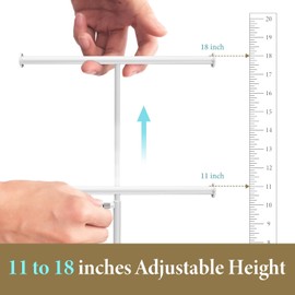 Josmimic Jewelry Holder Organizer Necklace Display: Metal Aesthetic Room Decor Tree Stand for Bracelet Hanger and Earrings Storage