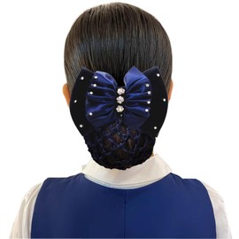 TRADERPLUS Haarnetz für Dutt, Haarspangen mit Schleife, Haar-Zubehör für Gastgeberin, Bank, Hotel, Restaurant, 3 Stück