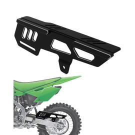 NACORE Motorcycle Chain Guard Aluminum Protector Cover for KLX140/140L 2008-2025, KLX140G/NINJ.A650/Z650 2017-2025, KLR650/650S 2022-2025 Dirt Bike, Knight Black