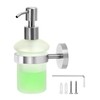 QWORK® Wall Mounted Soap Dispenser, Shower Soap Dispenser, 304 Stainless