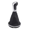 Keenso 5 Speed Gear Shift Knob PU Leather Plastic Gear