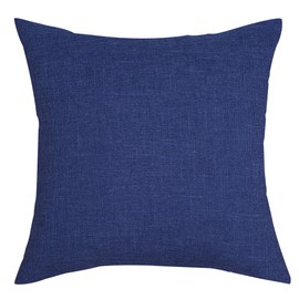 TangDepot Heavy Lined Linen Cushion Cover, Throw Pillow Cover, Decorative Pillow Covers, Indoor/Outdoor Pillows Shells, Cushion Cover - (12"x12", Royal Blue)