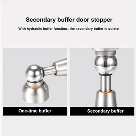 1PCS Soft-Catch Magnetic Door Holder Magnetic Doorstops Stainless Steel Wall Mount Door Stop, Decorative Magnet Door Stop - Floor or Wall Mounted