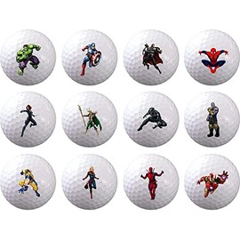 Superhero Golf Balls 12 Pack •