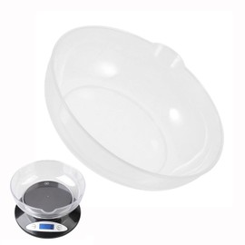 BEANPRECOY Electronic Kitchen Scale Tray Transparent Food Tray Food Scale Bowl Mini Food Scale Pan Digital Gram Scale Weighing Pan Powder Weight Weigh Boats Plastic Kitchen Scale Pan Kitchen Supplies