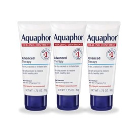 Aquaphor Healing Ointment - Protectant for Cracked Skin - Hands, Heels, Elbows, Lips - 1.75 oz. Tube (Pack of 3)