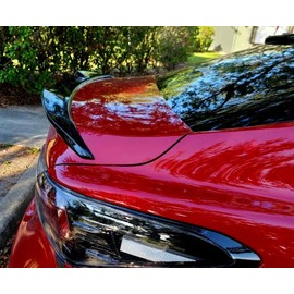 ZZDSNJ Carbon Fiber Pattern Trunk Wing Spoiler Rear Wing Compatible with 2018-2024 Toyota Camry SE XSE L LE XLE Hybrid,Yofer V2 Style High Kick Rear Lid Wing Spoiler