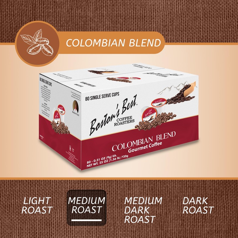 Boston’s Best - Colombian Blend Delectable Gourmet Coffee, Bold Medium