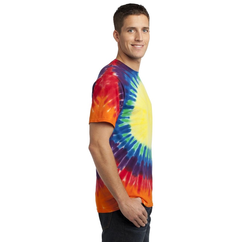 Port & Company -Window Tie-Dye Tee. PC149 Rainbow