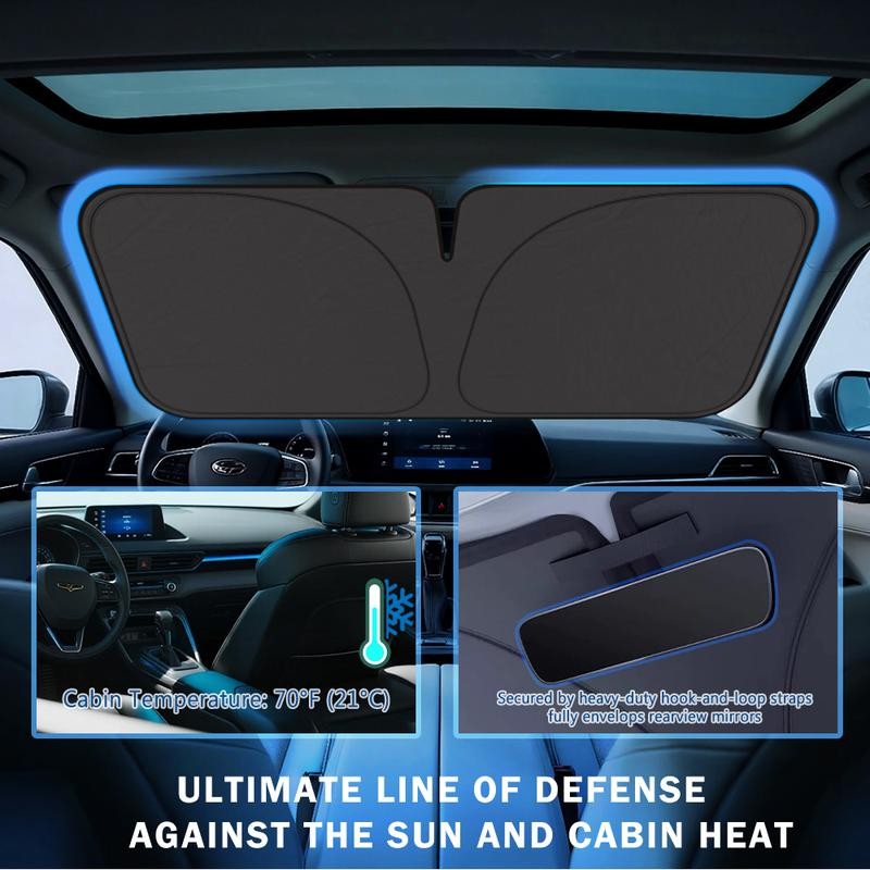 Laser Car Windshield Sun Shade | Reflector Sunshade Offers Ultimate
