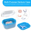 ARGOMAX Denture Case, Denture Cup for Soaking Dentures, Thorough Cleaning