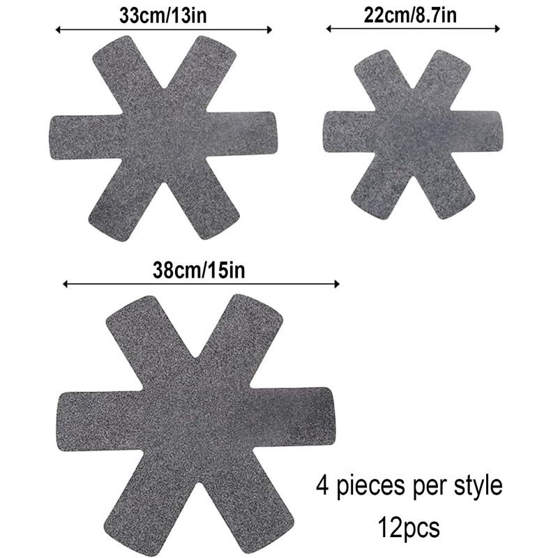 Pack of 12 Pan Protectors, Pan Protectors, Stacking Protection, Pot