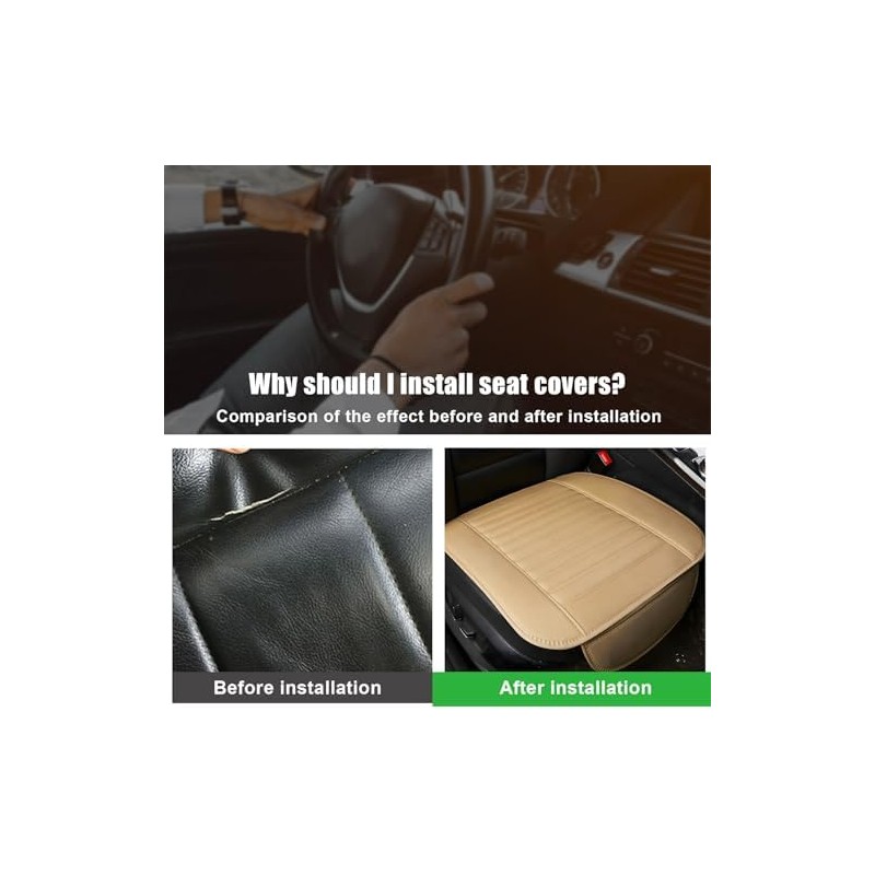 Dickno - 2 fundas para asientos de automóvil para asientos