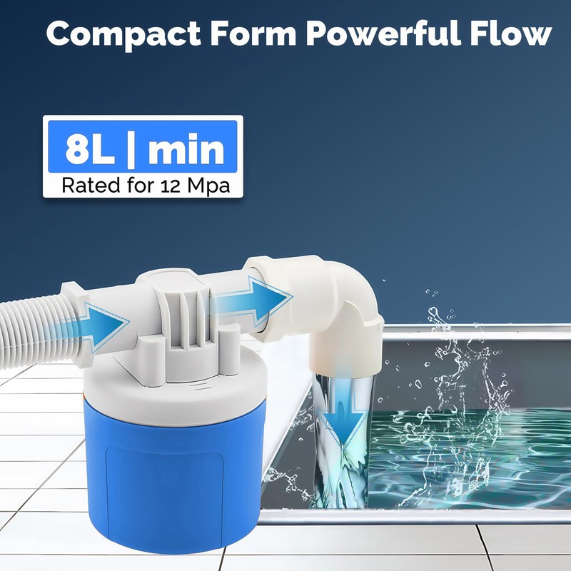 Automatic Float Valve for Water Tanks, 3/4" Side Inlet |