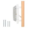 HILLMASTER Patio Sliding Door Handles Replacement Set,Mortise Style Reversible Design