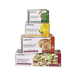 Lakeland Freezeasy Food Freezer Bags, Gusseted, 20 x 30cm, Pack of 100