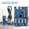 PCI-E 1X to 4X PCIe USB3.0 Converter Extender Adapter Card