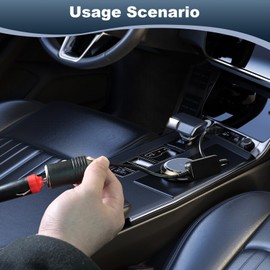 35 cm 5 V 2 A USB A Stecker auf 12 V 1 A Zigarettenanzünder-Buchse Konverter, Adapter USB auf Zigarettenanzünder, 10 W, max. kompakt und praktisch für elektronische Dashcams, Fahren, DVR, GPS Kamera