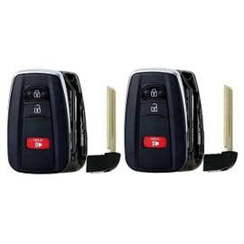 2X New Quality Replacement Prox Key Fob Shell / CASE Compatible with & Fit for Toyota Vehicles - MPN HYQ14FBC-S-01 (NO Electronics or Chip Inside)