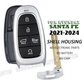 KeylessAutoParts for Hyundai Santa Fe 2021 2022 2023 2024 Keyless Remote Smart Key Shell Case Fob