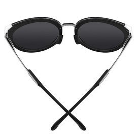 SAUCER Replacement Nose Pieces Pads for Oakley Top Knot 009434 | OX3238 | Side Swept OO9445 | OX8160 | Frogskins Range OO9284 | OO9284A |OO9289 Sunglasses - 2 Pairs Standard Black + Asian Fit Black