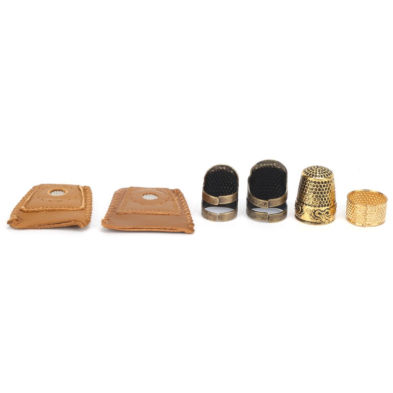 Sewing Thimbles 360 Degree Adjustment Durable DIY Metal Finger Protector