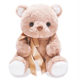 uoozii Non-Shedding 12" | 2 Pounds Microwavable & Coolable Weighted Stuffed Animals Unscented Teddy Bear Weighted Plush Pillow Warmable Gift for Kids & Adults