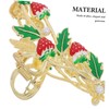 DECHOUS Cute Strawberry Metal Hair Claw Clip for Women Nonslip