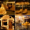 Ccinny Outdoor String Lights 150FT with Remote Dimmer, G40 Globe