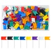 Vicloon Flag Map Push Pins, 170pcs Colourful Push Pins, Map