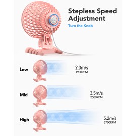 USB Desktop Small Fan, Stepless Speed Adjustment with Multiple Speed Levels, Portable Plug-in Personal Mini Fan,Quiet Powerful Airflow,Suitable for Office Home Dormitory Bedroom, 4.9 Feet Long Cable