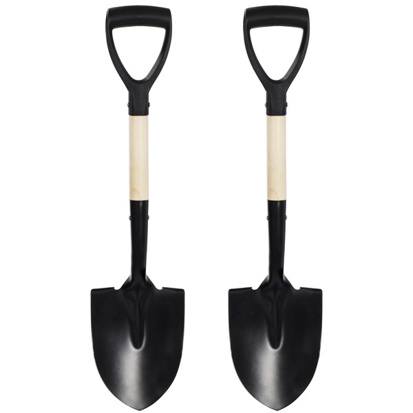 REDCAMP 27" Shovel for Digging, Garden Spade Tool with D-Handle,