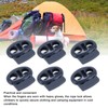 30pcs Metal Cord Lock End Toggle Double Hole Spring Stopper