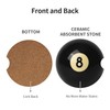 Car Coasters for Cup Holder 2 Pack - Billiards Black