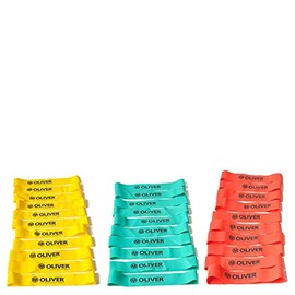 OLIVER Rubber-O Set of 30 Resistance Bands Light to Strong Resistance Booty Band