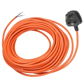 SPARES2GO Universal 12 Metre Cable & Lead Plug for Strimmers, Trimmers, Hedge, Cutters, Lawnmowers (12 Metre)